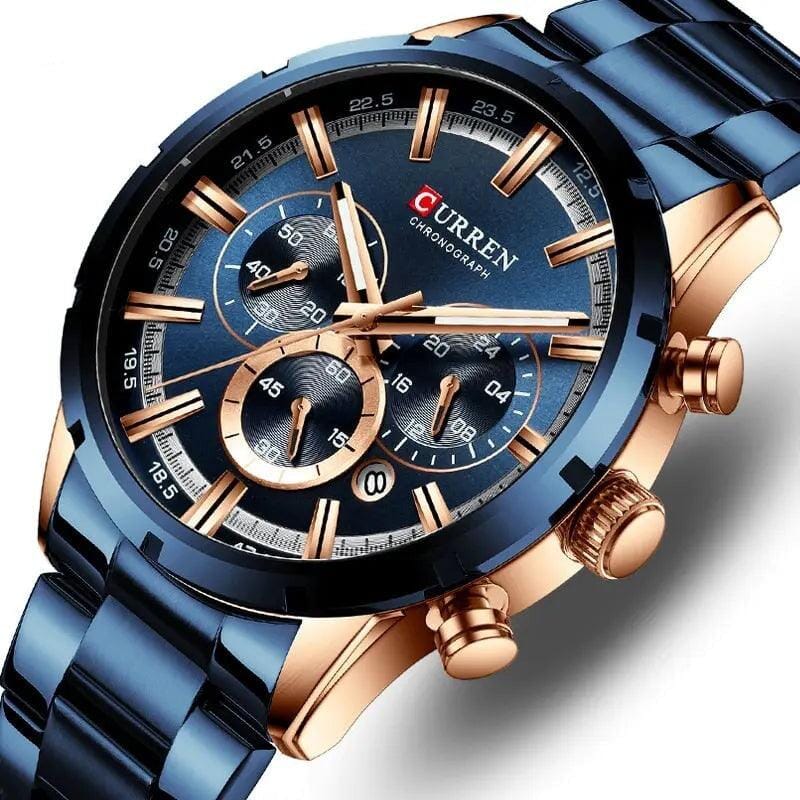 Relógio Masculino Curren Luxury FFOrder 