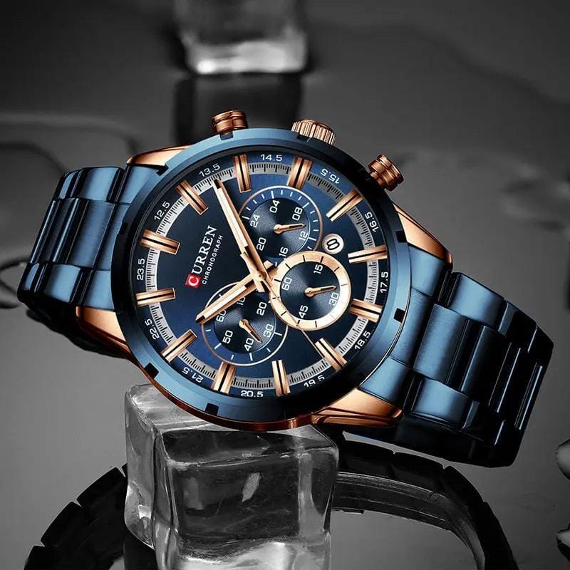 Relógio Masculino Curren Luxury FFOrder 