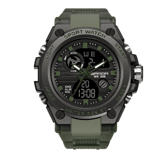 Relógio Masculino Styler Militar FFOrder Verde 